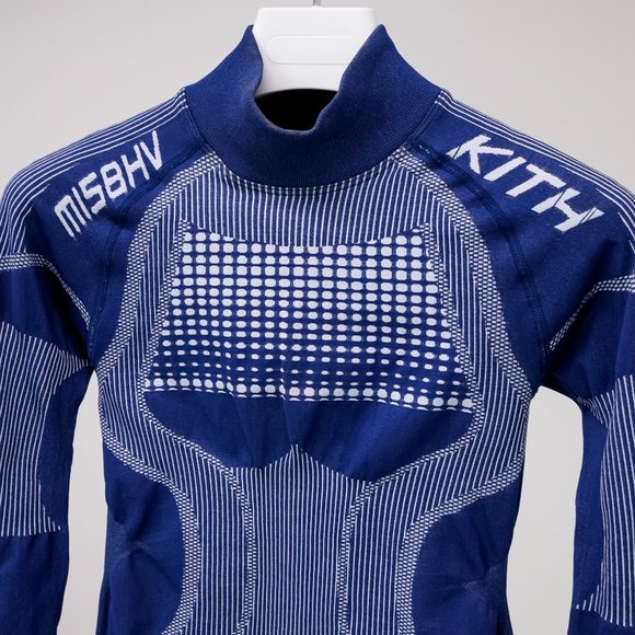 Kith x MISBHV Blue Active Long Sleeve Crop Top - Picture 3 of 9
